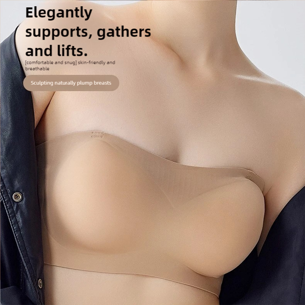 Women's Strapless Bra, Push Up for Small Bust, Sports Bandea